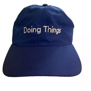 Outdoor Voices Baseball Dad Cap Hat Athletic Blue Doing Things